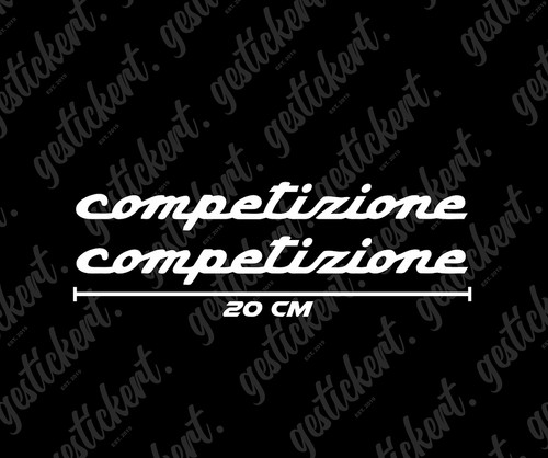 Competizione sticker - 2x, cm