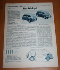 FIAT Multipla Test Report