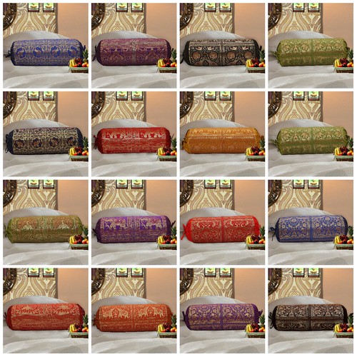Indian long round pillow yoga - indian,