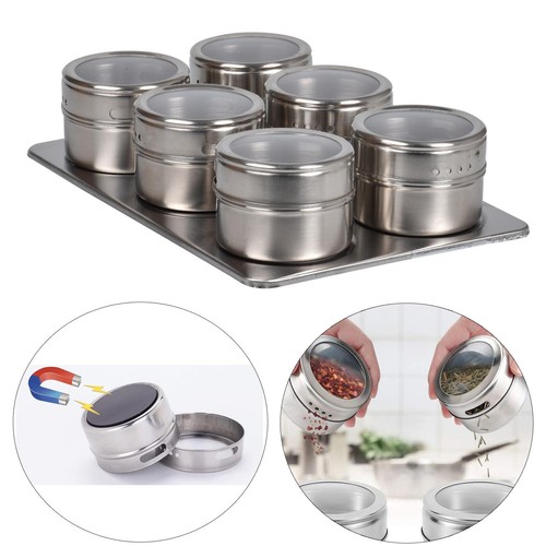 Magnetic spice rack 6pcs set - magnetic,