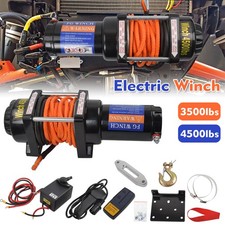ELECTRIC WINCH 12V 4x4 4500 lbs - RECOVERY- OFF ROAD - WIRELESS REMOTE ROPE SET