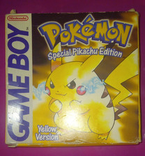 Pokemon Yellow Pikachu Gameboy NO GAME OR MANUAL, BOX & TRAY ONLY