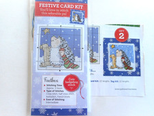 BRAND NEW KIT TO STITCH A MARGARET SHERRY CHRISTMAS HEDGHOG CARD. FOR CHARITY 🎁