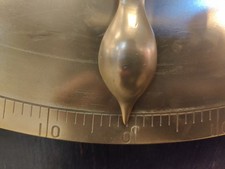 Solid Brass Ship’s Inclinometer — Vintage Nautical Pendulum Clinometer