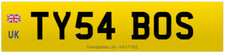 TY PRIVATE NUMBER PLATE TY54