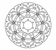 FRONT BRAKE DISC LUCAS HONDA