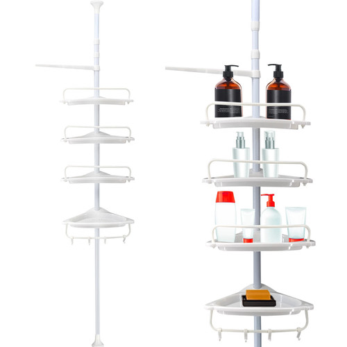 Four tier white telescopic - four-tier,