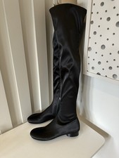 Zara Black Satin Over the Knee