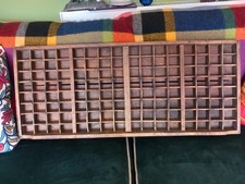 Antique Letterpress Printers Tray. Display/ Interior Design.  c 1922