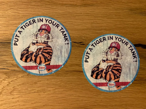 Esso tiger sticker car stp - sticker,