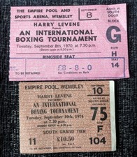 Boxing Ticket Stubs Joe Bugner