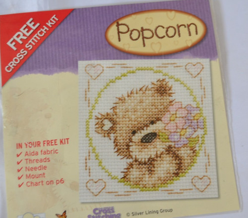 Cross stitch kit popcorn - -,