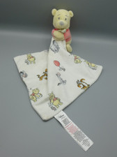 Disney Primark White Winnie The Pooh Bear Baby Comforter Soother Blankie Blanket