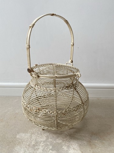 Vintage french wire egg basket - vintage,