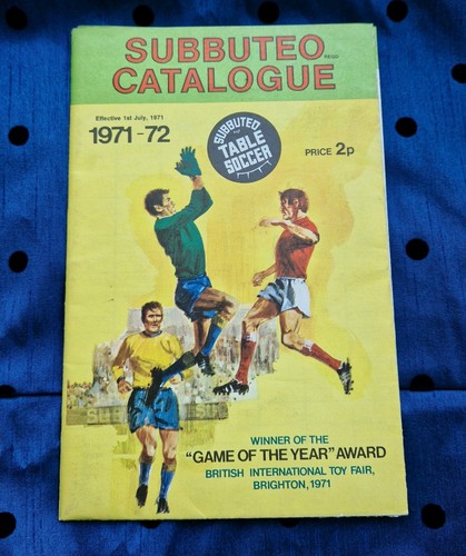 Subbuteo catalogue 1971 - catalogue, 1971-72