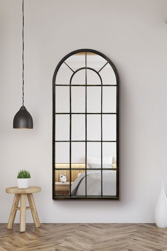 Large mirror garden black - large,