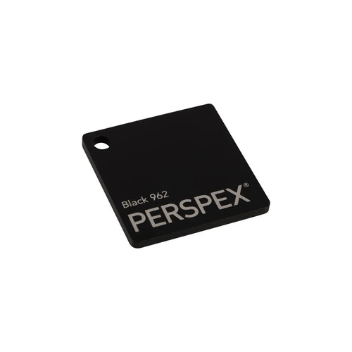 Black acrylic perspex - black, perspex®