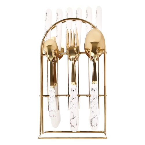 Golden white stainless - white, steel