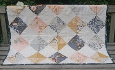 Patchwork quilt blanket throw