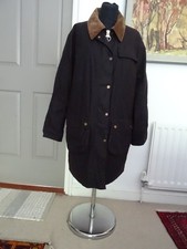 Barbour X edit ALEXA CHUNG Dark Brown ROWAN WAX Long Jacket  / Coat Size UK 12
