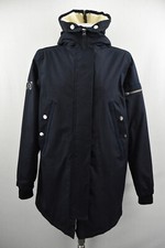 SOS JENSEN Women`s Jacket Hooded Blue Raincoat Thinsulate Insulation Coat size M