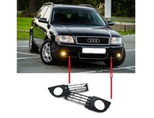 NEW AUDI A6 C5 2001-2005 FRONT BUMPER FOG LIGHT GRILLE PAIR LEFT & RIGHT