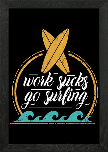 Classic surfboard framed wall - classic,