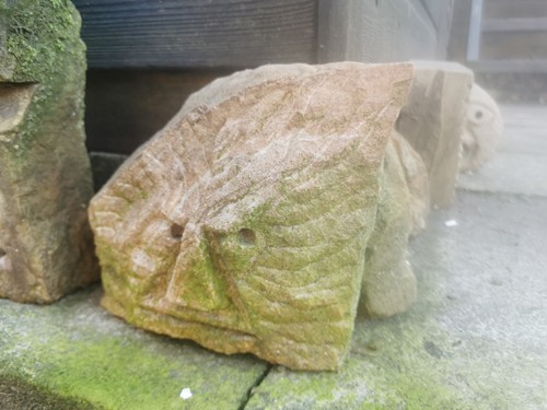 Real stone face - face, natural