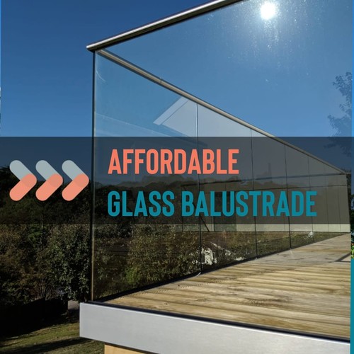 Frameless glass balustrade kit - glass,
