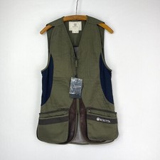 Beretta Silver Pigeon Evo Shooting Vest Mens XS Green Clay Skeet Mesh Waistcoat