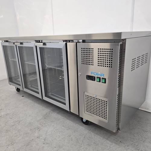 Counter fridge triple glass - counter,