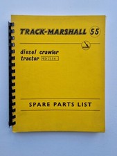 TRACK MARSHALL 55 DIESEL CRAWER TRACTOR PARTS CATALOGUE