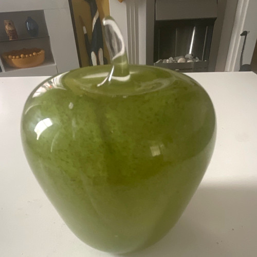 Avondale green glass apple - green,