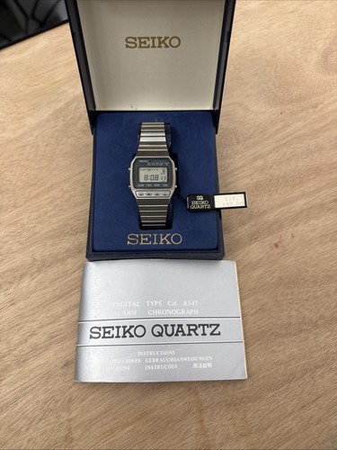 Seiko vintage a547 5040 lcd - vintage,