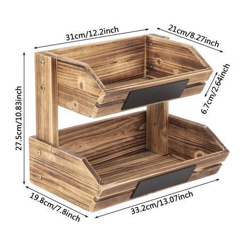 Tiers wooden vegetables - wooden,