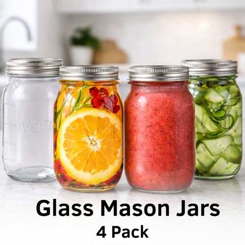 Glass mason jars - glass,