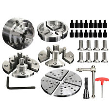 4 Jaw Wood Lathe Chuck Set Self-Centering 3.75 Inch 1 x 8TPI Thread Woodturning