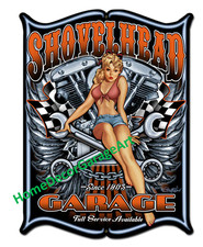Motorcycle Shovelhead Girl