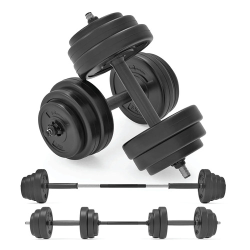 Vinyl dumbbell set 50kg - dumbbell,