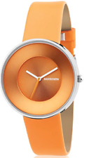 Lambretta Sky 34 Orange Analog Quartz Stainless Steel Orange Leather Watch