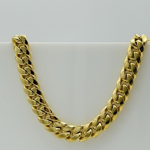 9ct solid gold 7mm - solid, cuban