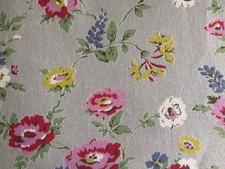 Cath Kidston Summer Toile Flowers cotton Duck new Fabric Floral Assorted Sizes