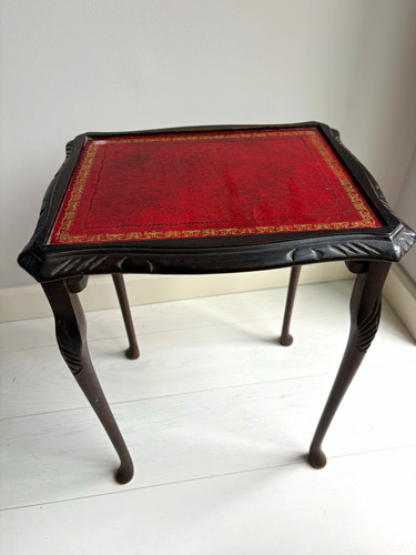Rectangular dark wood side - dark,