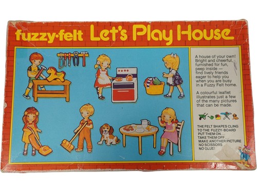 Vintage fuzzy felt - fuzzy-felt, play