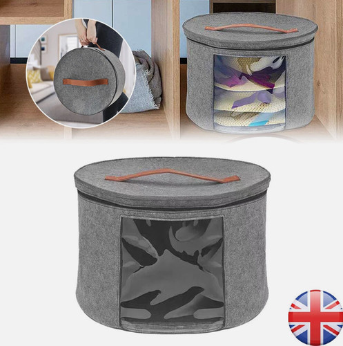 Large round hat storage box - hat,