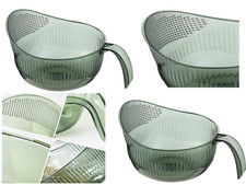 Multi-Purpose Rice/Grains Washing Bowl With Filter Strainer & Rinsing Colander