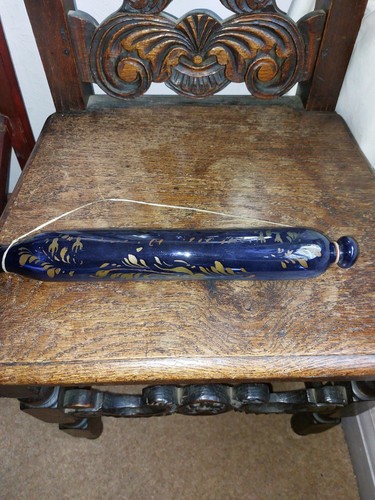 Georgian nailsea blue glass - nailsea,