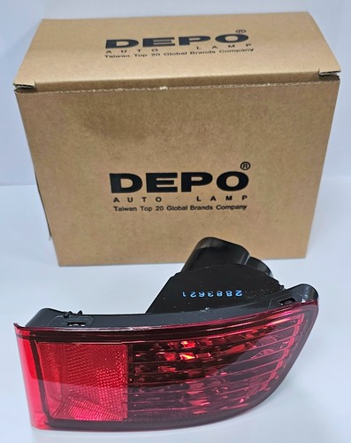 Bumper fog lamp reflector - lamp, rear