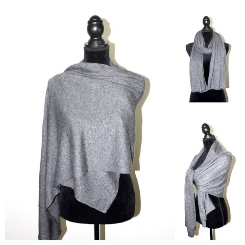 100 hand knit wrap cashmere - knit,