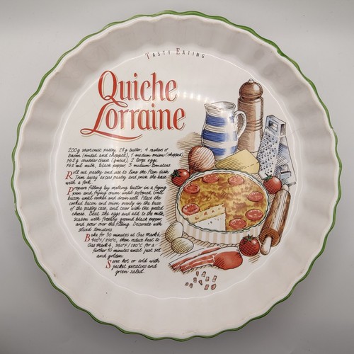 Vintage quiche lorraine recipe - vintage,
